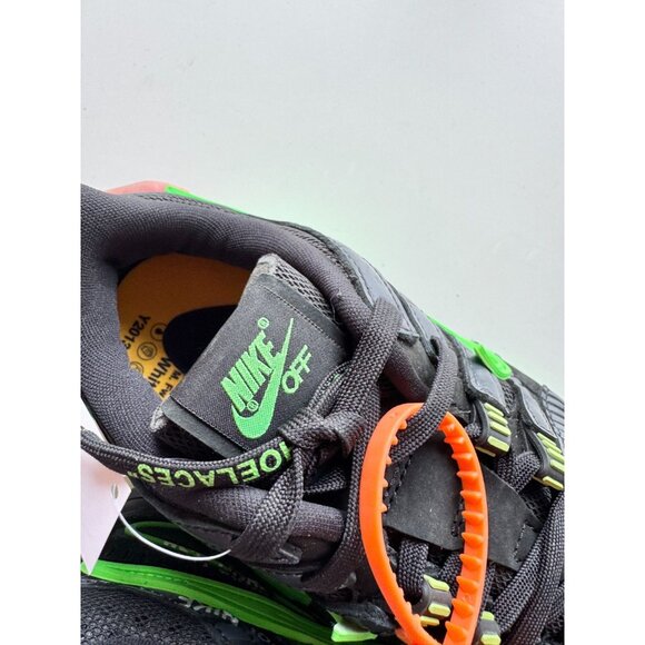 NIB 2020 NIKE x OFF-WHITE Air Rubber Dunk Black Green Strike Sneakers, Size 7 - Picture 12 of 16